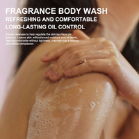 UUKKG Gel Douche Moussant Bio au Lait de Fleurs Naturelles Hydratant Peau Soyeuse Blanchissant Exfoliant Corps et Cheveux