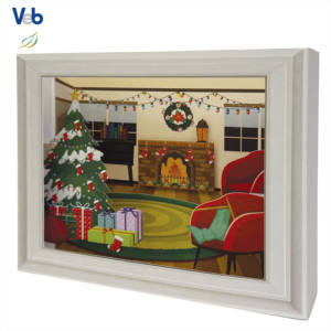 Foldable 3D Pop Frame Box <b>Christmas</b> Home Funfair <b>Card</b> Eco Friendly <b>Handmade</b> Customized Professional Designers Thank You <b>Card</b> - Product Image 2