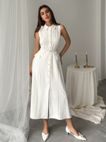 Robe longue d'été unique à col montant, sans manches, avec ceinture tissée, taille haute, Robe Femme Vestido Largo