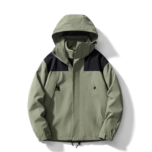 <span class=keywords><strong>Bon</strong></span> <span class=keywords><strong>prix</strong></span> <span class=keywords><strong>Veste</strong></span> coupe-vent 3 en 1 pour la randonnée à capuche avec fermeture éclair debout, coupe-vent, respirante, imperméable pour le camping, la randonnée en montagne et les activités de plein air - Product Image 2