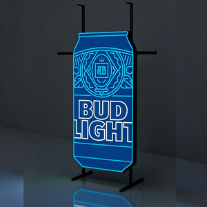 Support métallique en fer galvanisé sur mesure pour enseigne lumineuse néon, acrylique rectangulaire, LED lumière du jour 5000K, IP44, pour publicité montée - Product Image 2