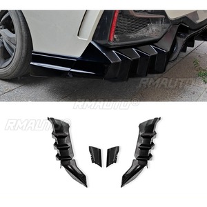 For Hond Civic 10th Generation Sedan Styling Kits Rear Bumper <b>Splitters</b> Diffuser Rear Bumper Lip <b>Splitters</b> Diffuse Body Kit - Product Image 5