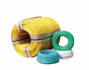 أسلاك حديد مبطنة بالفولاذ المجلفن المطلي بـ PVC ، سلك حديد مع حلقة عزل PVC ، مسطحة ملحومة ، قطع إلى حجم ، موازنة بالات - Product Image 5