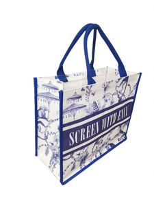 Sac fourre-tout personnalisé pour femme, grand sac de plage à bandoulière tendance avec motif couleur intégrale - Product Image 4