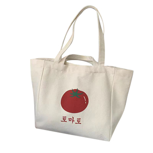 Tùy chỉnh mua sắm phụ nữ quá khổ Túi xách công suất lớn dài ngắn đôi xử lý Tote tái sử dụng quá khổ bông vải túi - Product Image 6