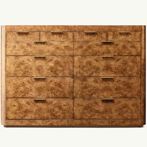 <span class=keywords><strong>Console</strong></span> multimédia en bois de salon de style américain minimaliste moderne couleur bois massif commode à 12 tiroirs <span class=keywords><strong>console</strong></span> multimédia de <span class=keywords><strong>rangement</strong></span> - Product Image 5