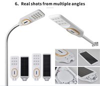 Lampadaire solaire LED de nouvelle conception, directement de l'usine, étanche IP65, en aluminium, pour route et rue urbaine