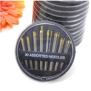 Aiguilles à coudre main avec œil doré, assorties, en acier inoxydable, vente en gros, 50 pièces, 30 rabais - Product Image 4