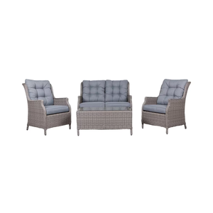 Joye Leisure Modernes Design Aluminium Rattan Recliner 4 Stück Langlebiges Outdoor Wicker Sofa Set für Garten Patio Courtyard Hotel Park - Product Image 1