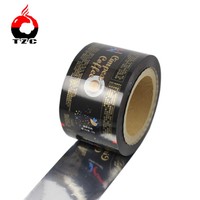 Papier d'aluminium en plastique sachet rouleau film papier d'emballage poly rouleau de film avec plein imprimé