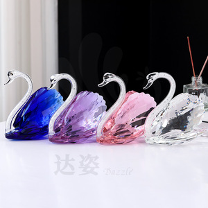 Decoraciones de cisnes de cristal, cristal tallado, decoración para el hogar, regalo del Día de San Valentín para parejas, esposos, amigos - Product Image 2