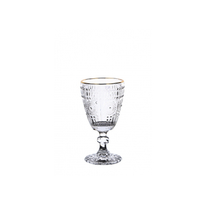 Sunflower Gold Glass <b>Wine</b> Glasses Set Of 6 <b>Goblets</b> - Product Image 1