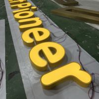 Enseignes LED sur mesure en acrylique, enseignes lumineuses 3D LED, enseignes à lettres en relief LED, enseignes logo en acrylique, enseignes de magasin pour entreprises