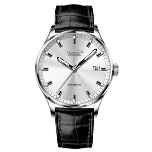 <b>Customized</b> Men's Mechanical <b>Watch</b> Tourbillon Movement Genuine Leather Band Water Resistant Hangzhou Movement Brand Pointer Dial - Product Image 5