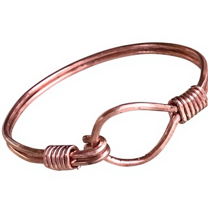 Traditional Handmade <b>Copper</b> Cuff <b>Bracelet</b> Ethnic Engraving Adjustable Unisex Fashion Jewelry Gift for Couples Customized Packing - Product Image 1