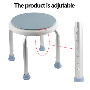 Siège de <span class=keywords><strong>douche</strong></span> <span class=keywords><strong>pivotant</strong></span> avec design rotatif moderne Siège de <span class=keywords><strong>douche</strong></span> <span class=keywords><strong>pivotant</strong></span> à 360 degrés réglable en hauteur pour salle de bain hôtel hôpital - Product Image 3