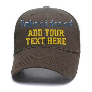 Casquettes de baseball personnalisées avec texte brodé, style sportif, imperméables, hip-hop, unisexe, à fermeture snapback, 100% coton, pour l'extérieur, à visière incurvée - Product Image 1