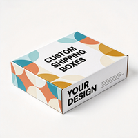 Boîte cadeau moderne à motif ondulé imprimé offset, expédition rapide en 72h, emballage en carton anti-écrasement