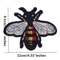 Abeilles Patch, insecte Patch, fer sur Patch Applique Brodé Emblème Animal Patches Patch Brodé pour Veste