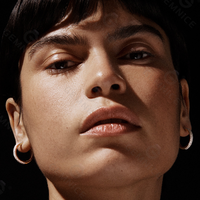 Boucles d'oreilles créoles Gemnel pavées de diamants en argent 925 avec fermeture à clip, bijoux faits à la main pour femmes