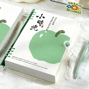 Carnet détachable à feuilles mobiles en PVC imperméable imprimé 60 feuilles B5/A5 pour la préparation aux examens et l'utilisation au collège - Product Image 1