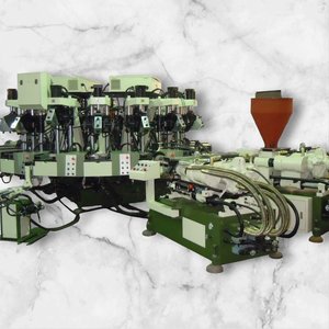 Máquina de Moldeo por Inyección y Unión de Suelas de PVC Rotativa Automática de Tres Colores Tipo DIP - Product Image 4