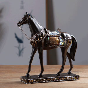 Bán Buôn Hot Bán Động Vật Trang Trí Nội Thất Phụ Kiện Polyresin Phi Nước Đại Ngựa Trang Trí - Product Image 2