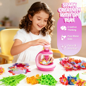 Kit de Manualidades para Hacer tu Propio Ramo de Flores con Flores de Fieltro Reutilizables, Regalo de Arte y Manualidades para Niñas, Kit de Manualidades de Flores para Niños - Product Image 2