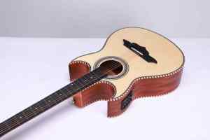 กีตาร์โปร่ง AF16DCE-12 Winzz แบบ Double Cutaway 12 สาย Bajo Sexto - Product Image 6
