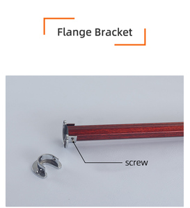 <span class=keywords><strong>Varilla</strong></span> romana de poste de cortina única tallada moderna con remates y soportes de <span class=keywords><strong>aluminio</strong></span> torcidos <span class=keywords><strong>Varilla</strong></span> de cortina única larga para un toque elegante - Product Image 4