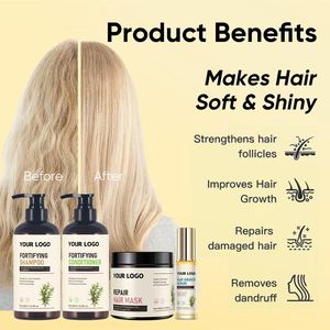 Nhãn Hiệu Riêng Hương Thảo Dầu Dầu Gội Biotin Sulfate Miễn Phí Hữu Cơ Tự Nhiên Thuần Chay Tăng Trưởng Tóc Dầu Gội Đầu Và Điều Hòa Thiết Lập Cho Phụ Nữ - Product Image 6