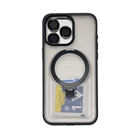 Étui de téléphone magnétique de luxe pour iPhone 17 Air Pro Promax avec support