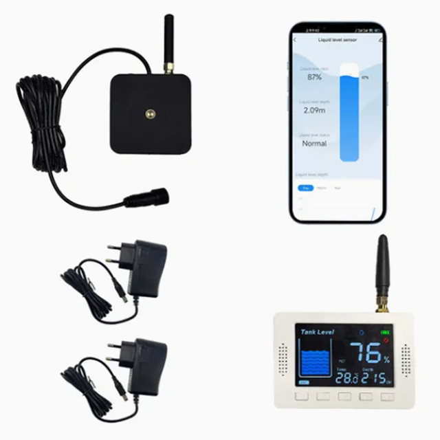 Smart TLC2502LS-WL Wireless Lora IoT Sensor Remote Real-time Water Oil Liquid Level Gauge with Display for Smart Tank Monitoring