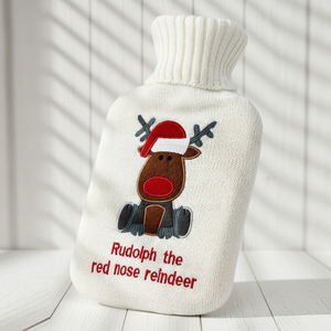 <span class=keywords><strong>Bouillotte</strong></span> avec couvercle Sac à eau chaude de Noël pour soulager la douleur Pack chaud Grands sacs à eau pour compresse chaude et froide 2L - Product Image 2