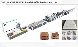 Trang trí <span class=keywords><strong>WPC</strong></span> Gỗ nhựa composite máy/<span class=keywords><strong>WPC</strong></span> bảng hồ sơ decking nhựa đùn Máy làm - Product Image 2