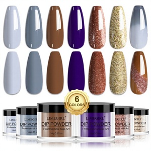 <span class=keywords><strong>Kit</strong></span> de <span class=keywords><strong>poudre</strong></span> de <span class=keywords><strong>résine</strong></span> 6 couleurs pour ongles, finition pailletée, pour nail art, transfrontalier - Product Image 1
