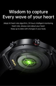 Smartwatch QW33 da 1,28 Pollici con Schermo Rotondo, Chiamate BT, Tracker Fitness, Cinturino in Acciaio Inox, Impermeabile IP67, Cassa in Metallo per Uomini e Donne - Product Image 6