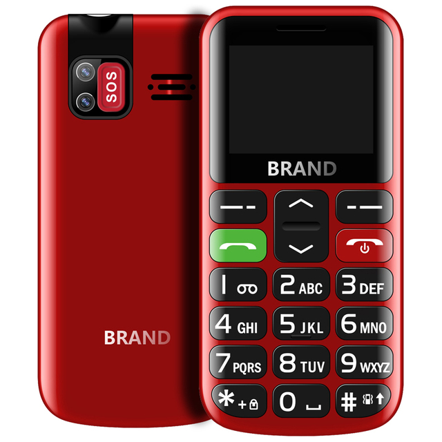 TC39 2.0inch SOS Big Button 4g Seniors Phone Type c Fast Charging bar Phone Mobile Phone for Old