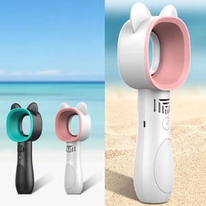 Cute Bladeless Mini <b>Fan</b> for Cooling Portable Rechargeable <b>Hand</b> USB <b>Fan</b> - Product Image 4