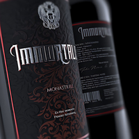 Étiquettes de vin personnalisées en gros, autocollantes, de luxe, en papier texturé, gaufrées, avec dorure à chaud