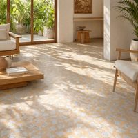 Dalles de terrazzo épaisses résistantes à l'usure, pierre artificielle, couleurs personnalisées, carreaux de sol modernes pour villas et hôtels