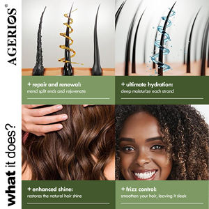 Shampooing et après-shampooing hydratants à l'huile d'argan en marque blanche, soin capillaire clarifiant en vrac pour <span class=keywords><strong>cheveux</strong></span> <span class=keywords><strong>gras</strong></span> et bouclés - Product Image 3