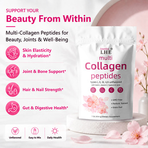 Poudre de collagène multi-peptides personnalisée avec vitamine C et acide hyaluronique pour soutenir la santé des cheveux et de la peau – Complément alimentaire en collagène - Product Image 3