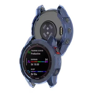 Coque de protection transparente en TPU pour <span class=keywords><strong>Garmin</strong></span> <span class=keywords><strong>Fenix</strong></span> 7 7S <span class=keywords><strong>7X</strong></span> saphir solaire <span class=keywords><strong>montre</strong></span> intelligente cadre de pare-chocs en silicone coque transparente - Product Image 5