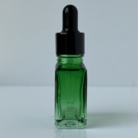 Flacon compte-gouttes rectangulaire en verre coloré de 30 ml et 40 ml, design personnalisé, pour huiles essentielles, flacons en verre pour désodorisant de voiture