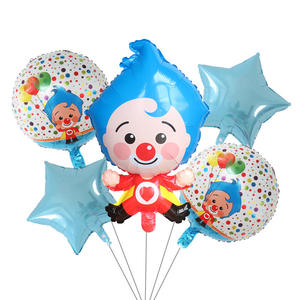 Nuevo Globo de Película de Aluminio del Personaje de Dibujos Animados Payaso <span class=keywords><strong>Plim</strong></span> para Decoración de Fiesta de Cumpleaños y Suministros de Navidad, Juego de Globos - Product Image 3