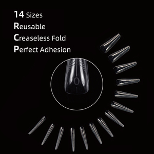 Pegatinas de guía personalizadas para uñas, moldes duales para extensión rápida de uñas postizas con caja - Product Image 2