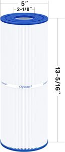 Filtro para Jacuzzi Cryspool CP-04072 Compatible con PRB25-IN, C-4326, FC-2375, 3005845, R172327, R173429, 33521, 25392, 817-2500, 5X13, Paquete <span class=keywords><strong>de</strong></span> 2 - Product Image 4