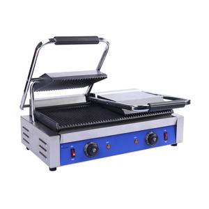 Équipement de cuisine de restauration rapide pour restaurant gril à contact électrique <span class=keywords><strong>Burger</strong></span> Grilling Griddle Electric 220V Double Plate Contact Grill - Product Image 2