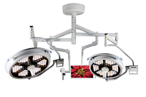 700 500 LED Hospital Operating Room Lâmpada Dual Braços Luz Cirúrgica para Veterinária e Cirurgias com Câmera Externa - Product Image 3